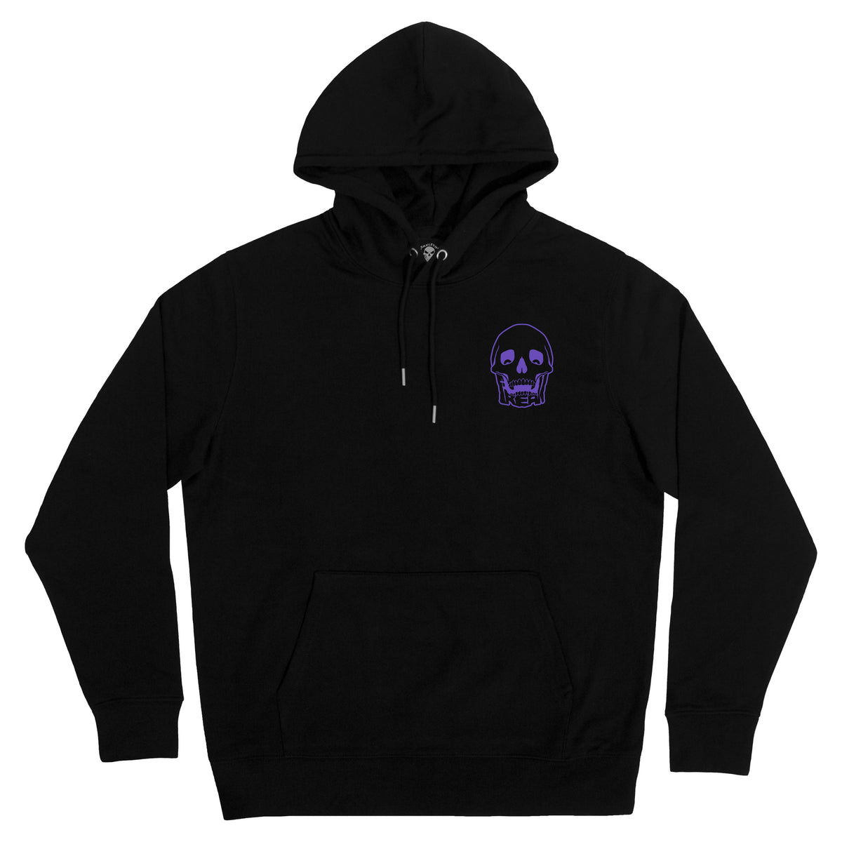 ESSENTIAL PURPLE LOGO HOODIE (BLACK) – FREAK
