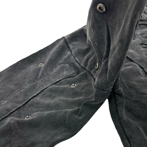 4 SLEEVES YZO SKELETON FULLZIP HOODIE (WASHED)