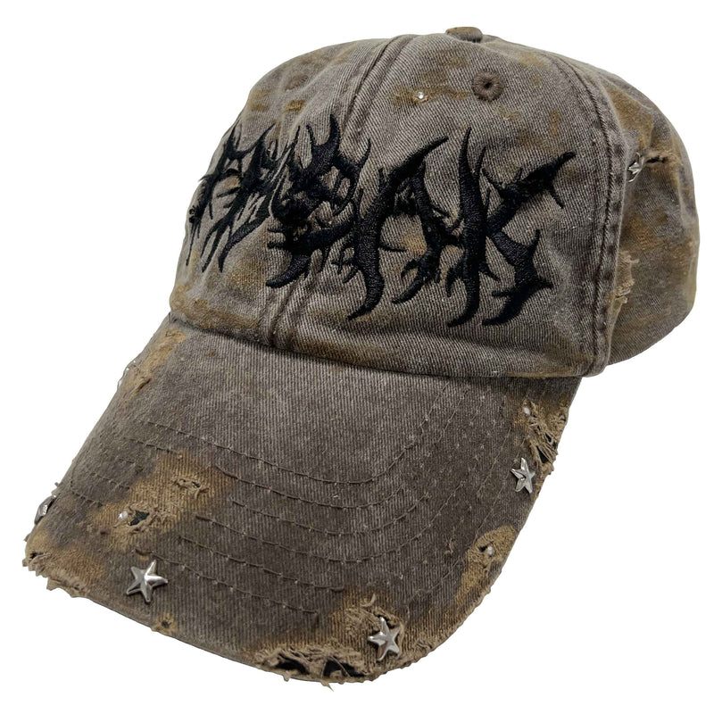 FTW FONT HAT (WASHED BROWN)