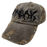 FTW FONT HAT (WASHED BROWN)