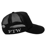 EUP LOGO TRUCKER HAT (BLACK/BLACK)