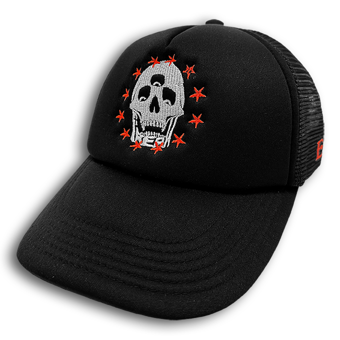 EUP LOGO TRUCKER HAT (BLACK/BLACK)
