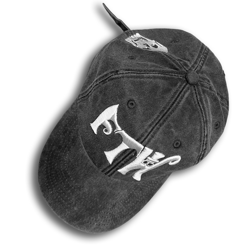 FTW FONT HAT (WASHED BLACK)