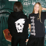 FLUORESCENT GLITCH LOGO HOODIE (BLACK)