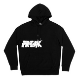FLUORESCENT GLITCH LOGO HOODIE (BLACK)