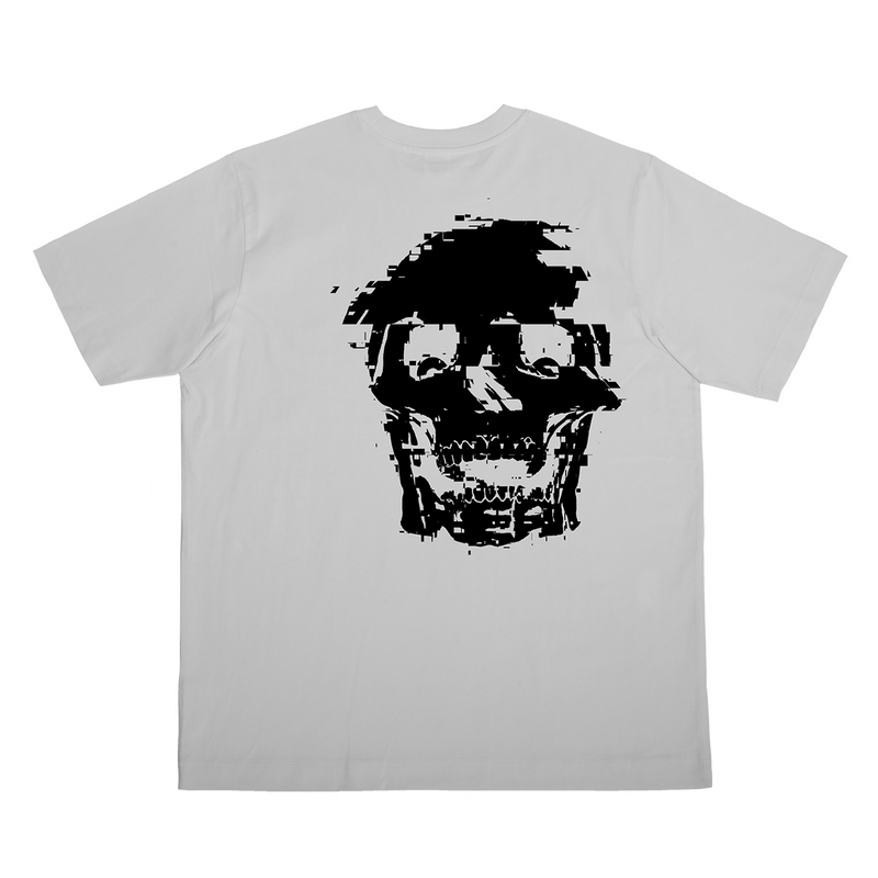 GLITCH LOGO TEE (WHITE)