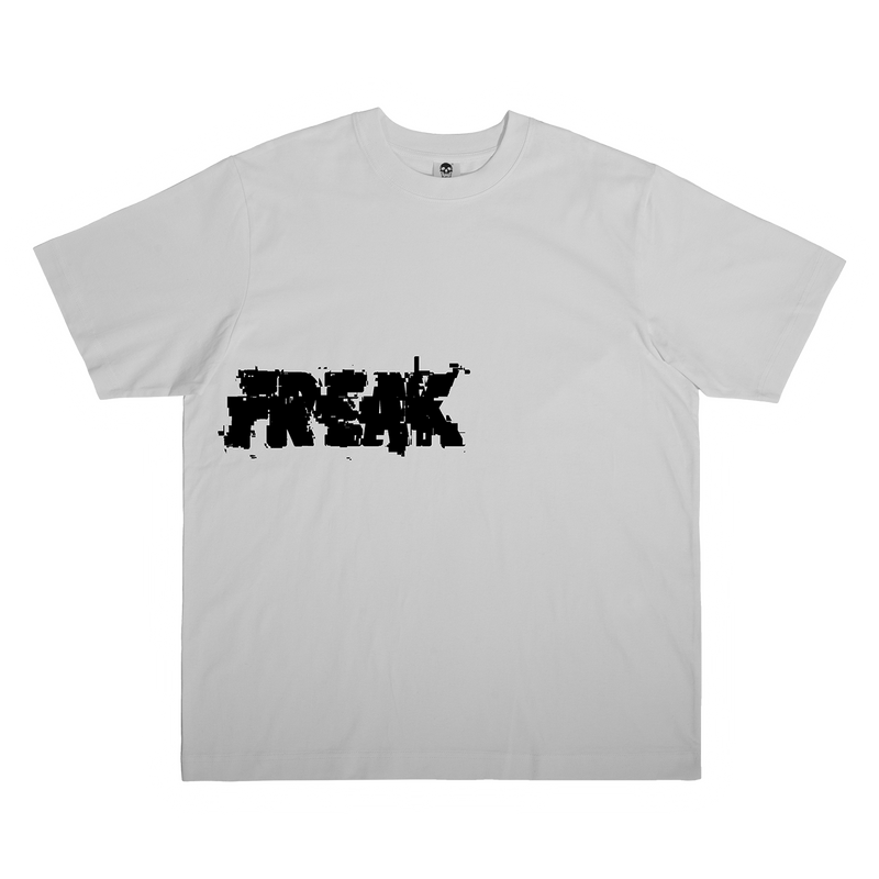 GLITCH LOGO TEE (WHITE)