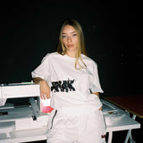 GLITCH LOGO TEE (WHITE)