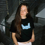 BASIC OPPOSITE LOGO TEE (BLACK)