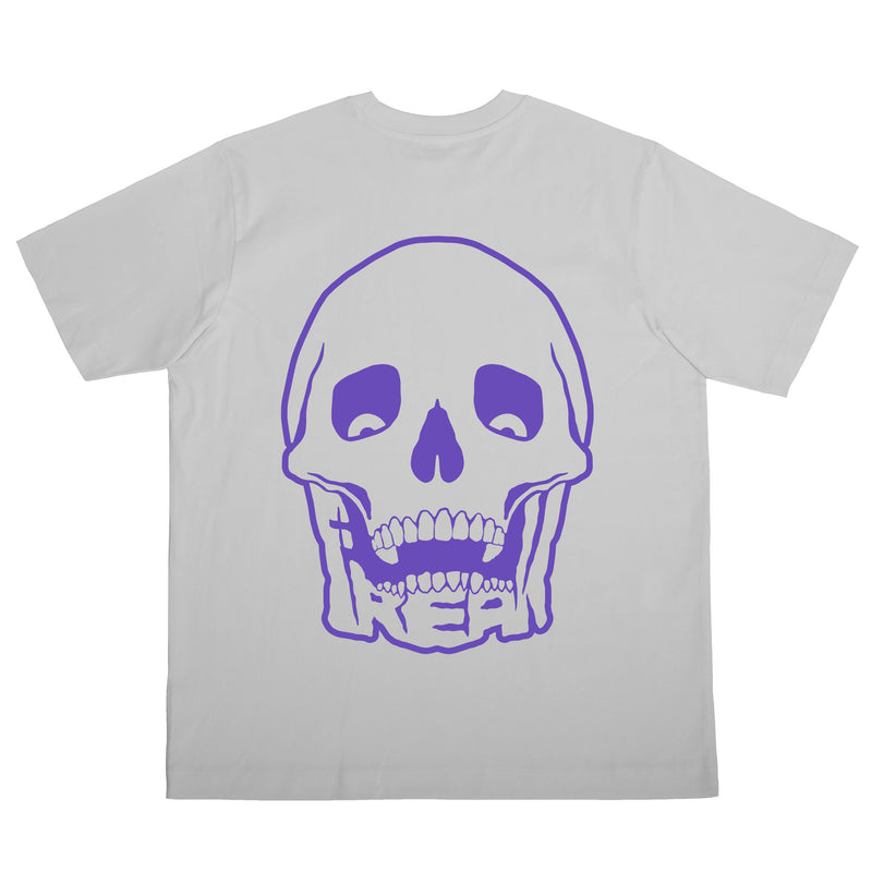 ESSENTIAL PURPLE LOGO TEE (WHITE)