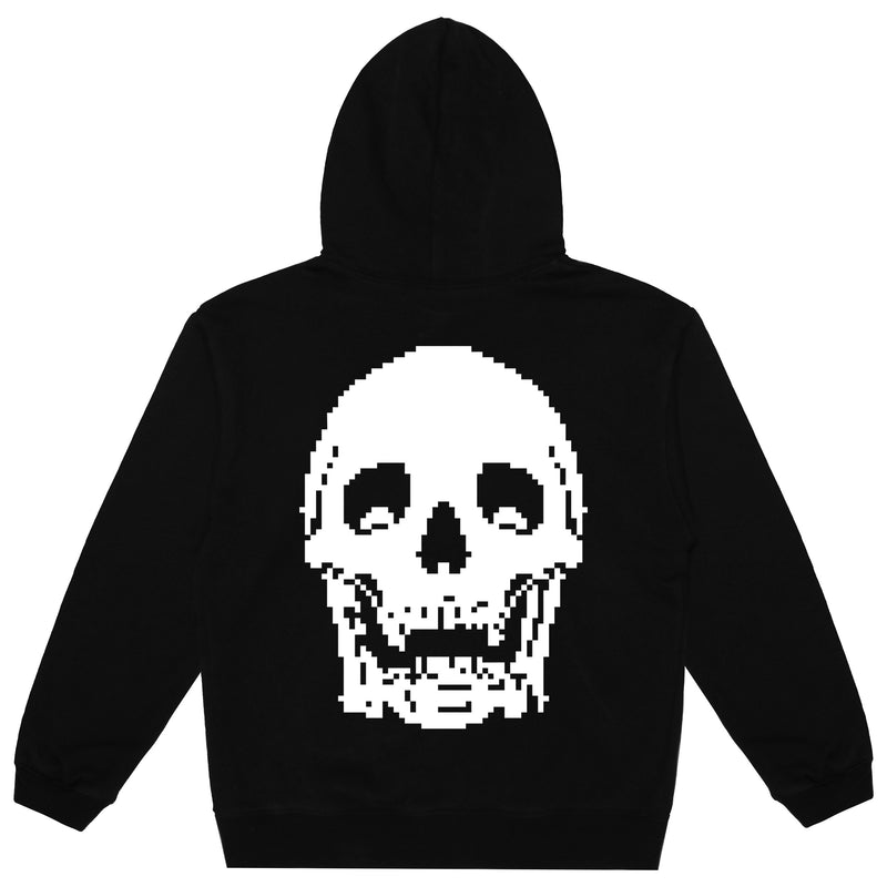 PREMIUM PIXEL LOGO HOODIE (BLACK)