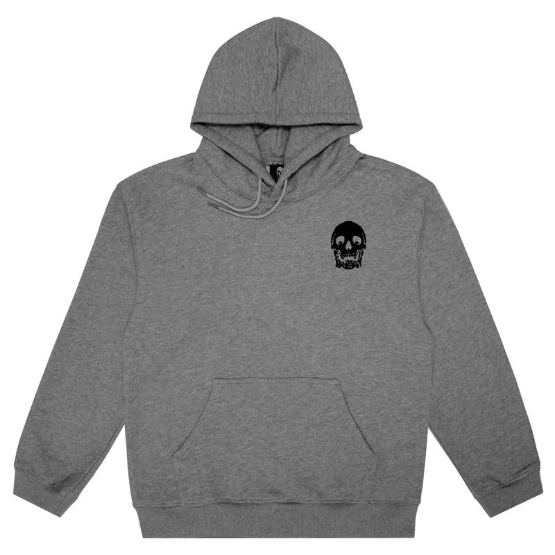 PREMIUM PIXEL LOGO HOODIE (ASH GREY)