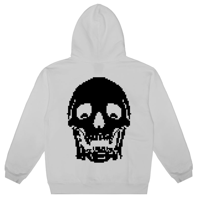 PREMIUM PIXEL LOGO HOODIE (WHITE)