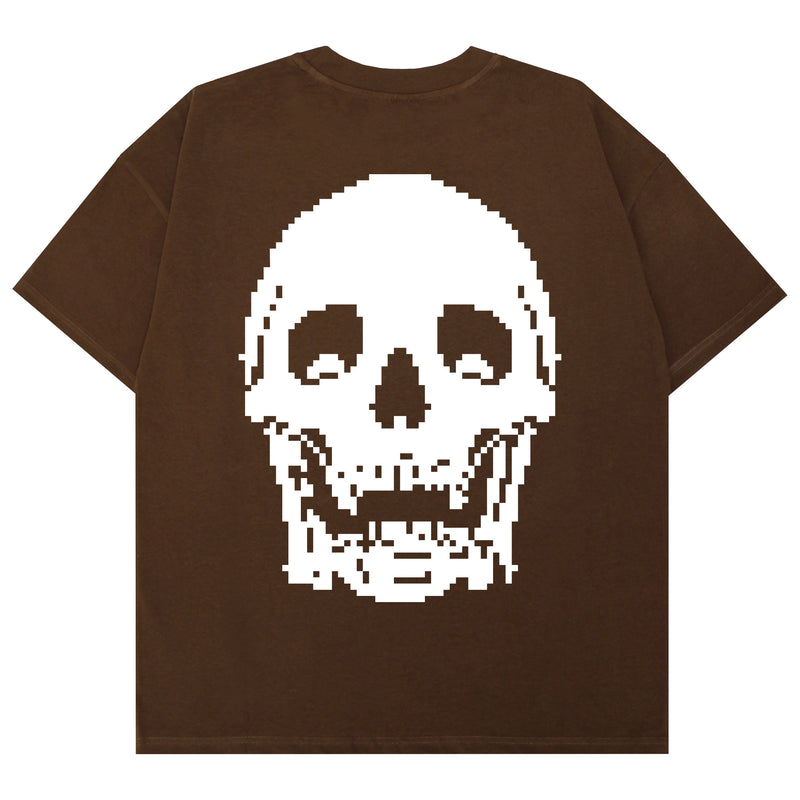 PREMIUM PIXEL LOGO TEE (BROWN)