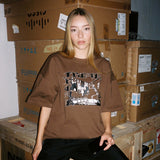 PREMIUM FUCK POLITICIANS TEE (BROWN)