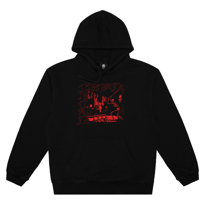 PREMIUM FUCK POLITICIANS LOGO HOODIE (BLACK)