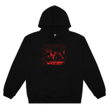 PREMIUM FUCK POLITICIANS LOGO HOODIE (BLACK)