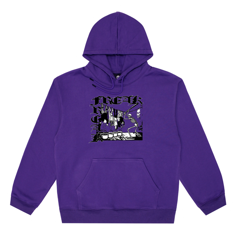 PREMIUM FUCK POLITICIANS LOGO HOODIE (PURPLE)