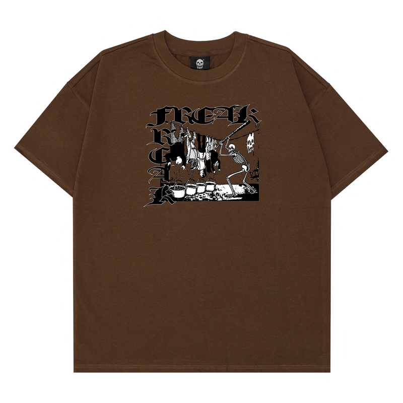 PREMIUM FUCK POLITICIANS TEE (BROWN)