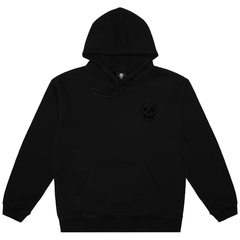 PREMIUM RHINESTONE LOGO HOODIE (BLACK)