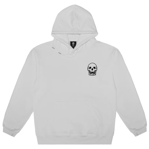 PREMIUM RHINESTONE LOGO HOODIE (WHITE)