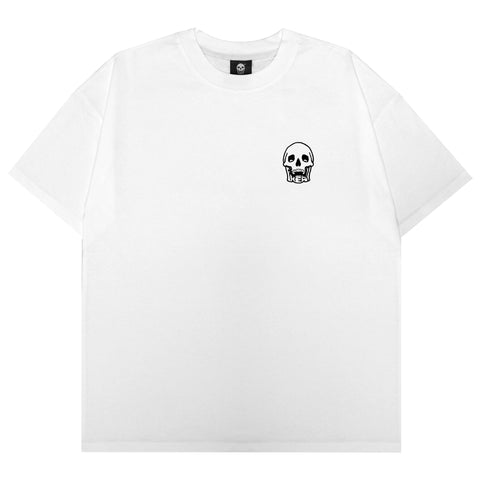 PREMIUM RHINESTONE LOGO TEE (WHITE)
