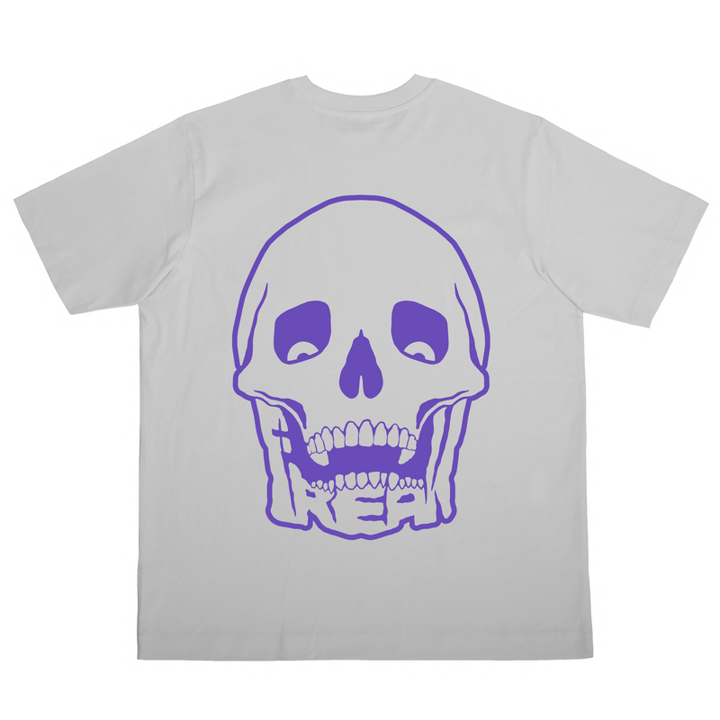 ESSENTIAL PURPLE LOGO TEE (WHITE)