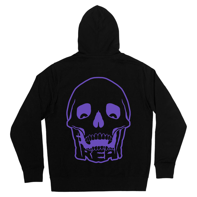 ESSENTIAL PURPLE LOGO HOODIE (BLACK)