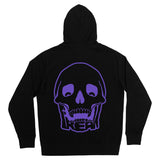 ESSENTIAL PURPLE LOGO HOODIE (BLACK)