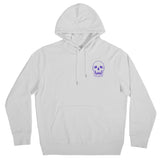 ESSENTIAL PURPLE LOGO HOODIE (WHITE)
