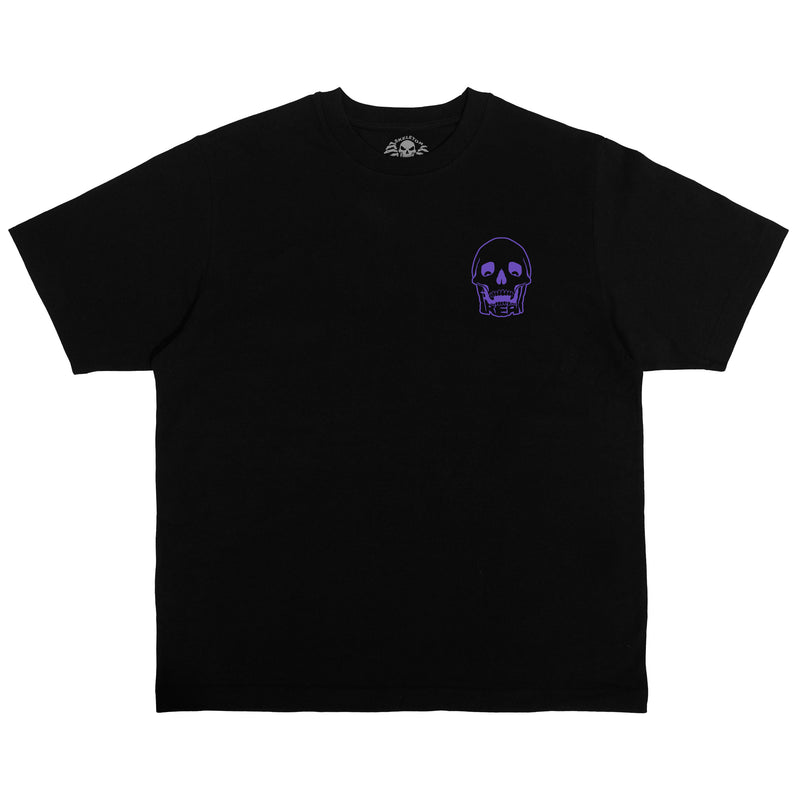 ESSENTIAL PURPLE LOGO TEE (BLACK)