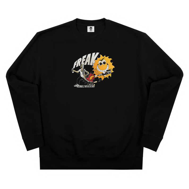 GLOBAL WAR3ING CREWNECK (BLACK)